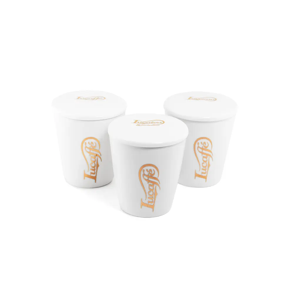 3 Mug con tapa Lucaffe 300 ml