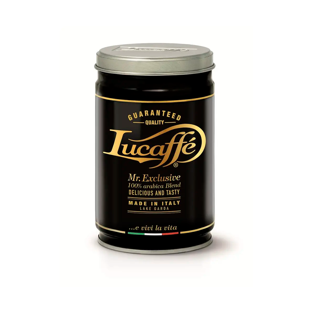 OUTLET Lata Lucaffe Mr. Exclusive 250 grs Grano Molido *Lata abollada*