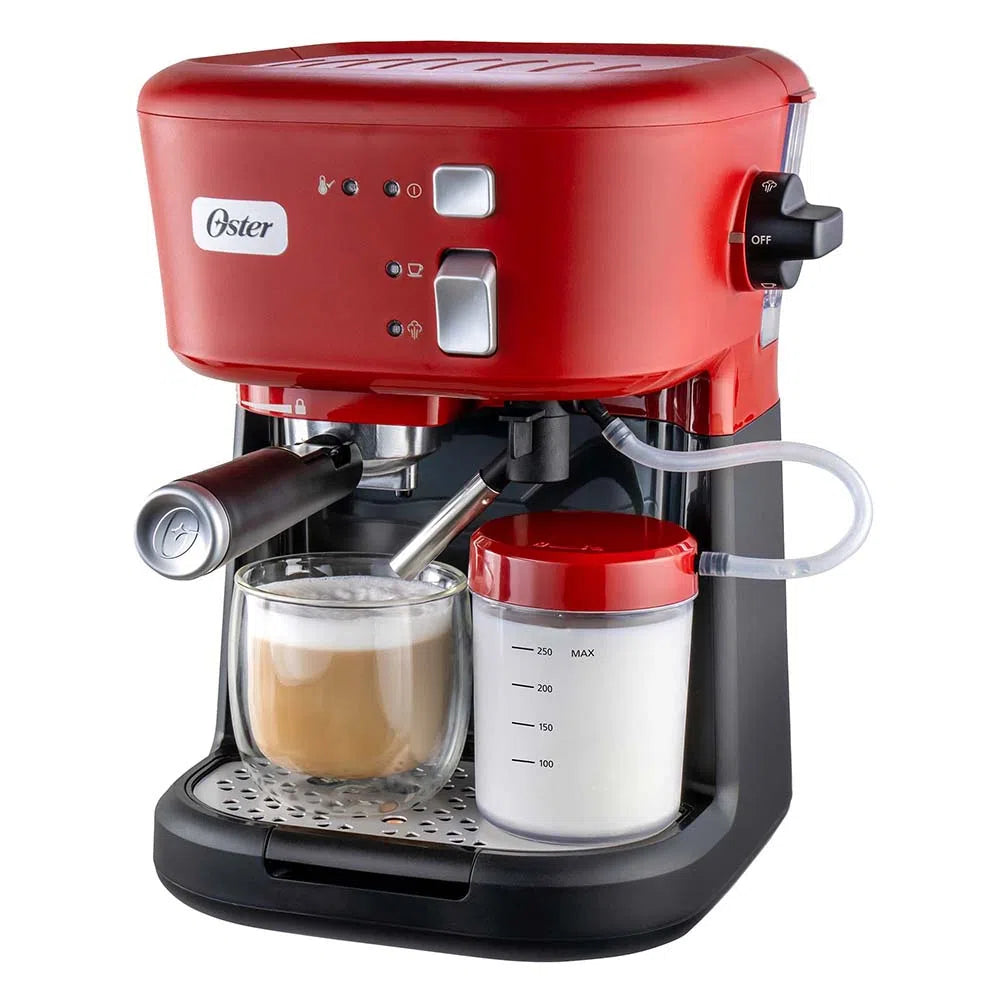 Cafetera Para Espresso y Cappuccino Oster Roja