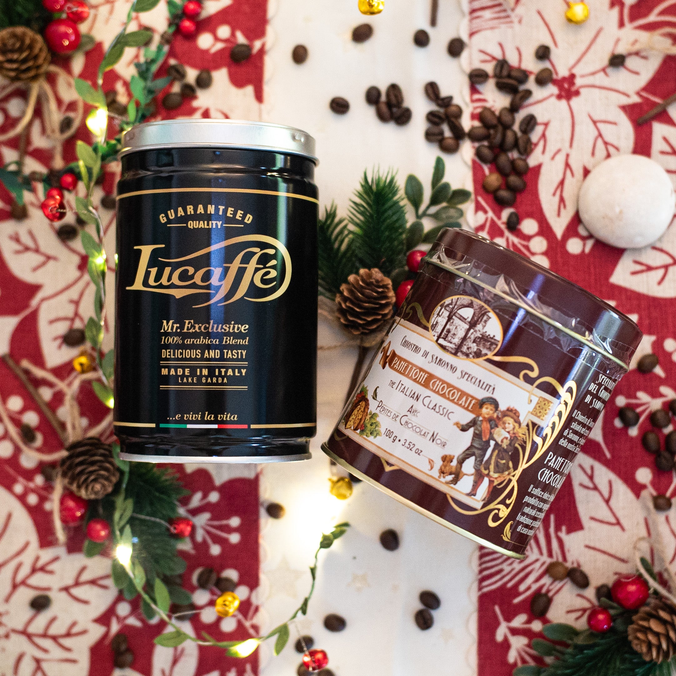 🎄 Pack Navideño Chocolate & Café: Lucaffé y Panettone