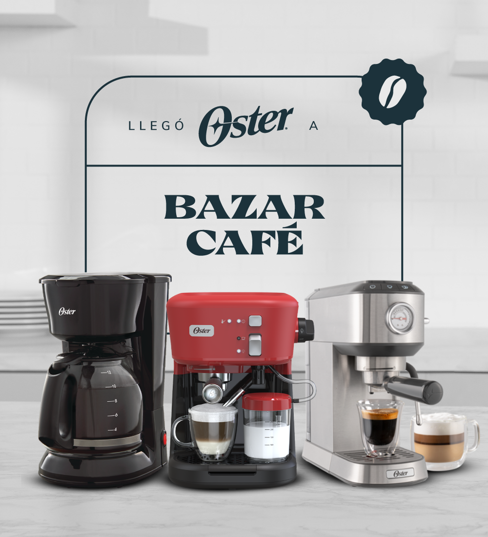 Cafetera Oster de 5 tazas con filtro permanente – Bazar Café