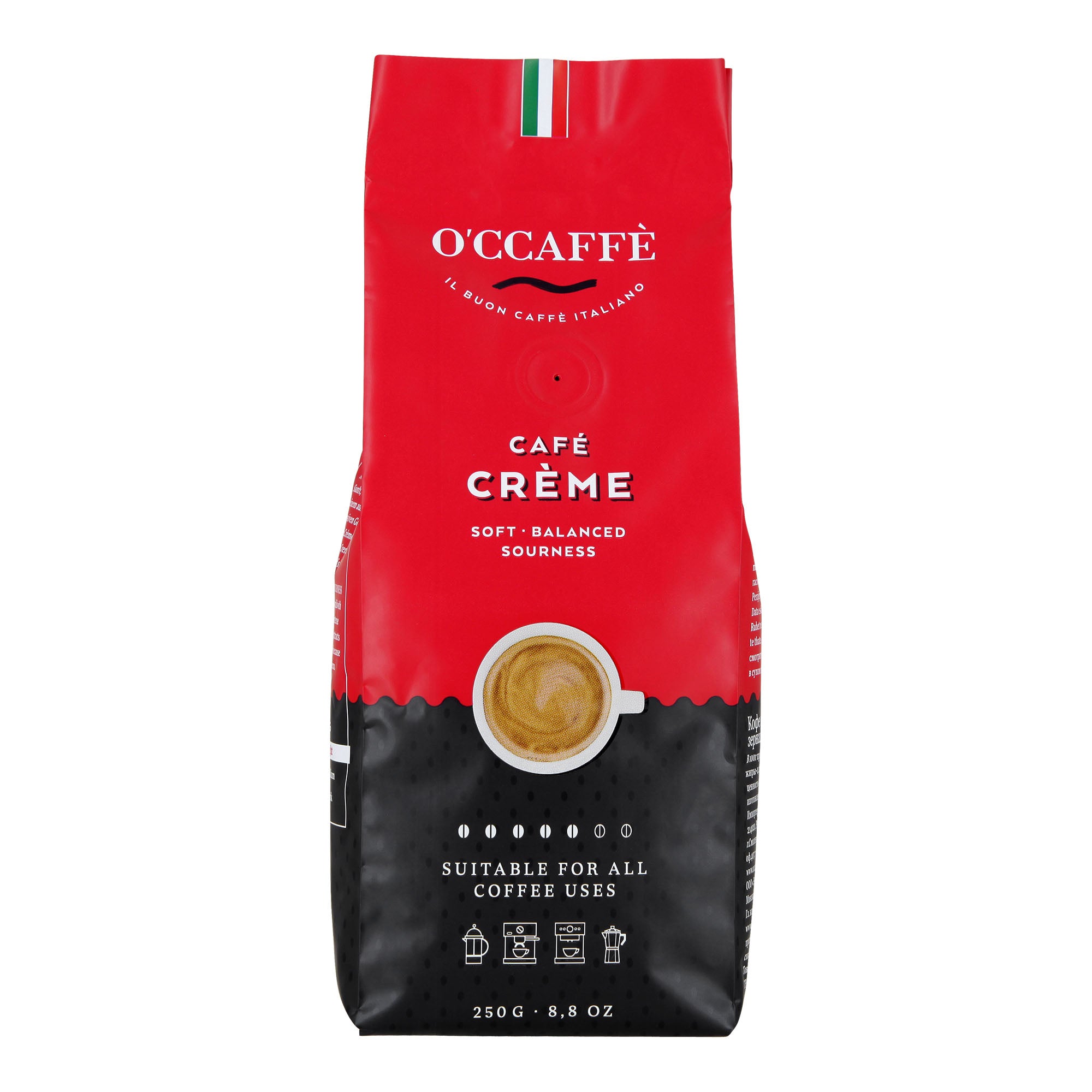 Occaffe Grano Espresso Creme Rojo 250grs