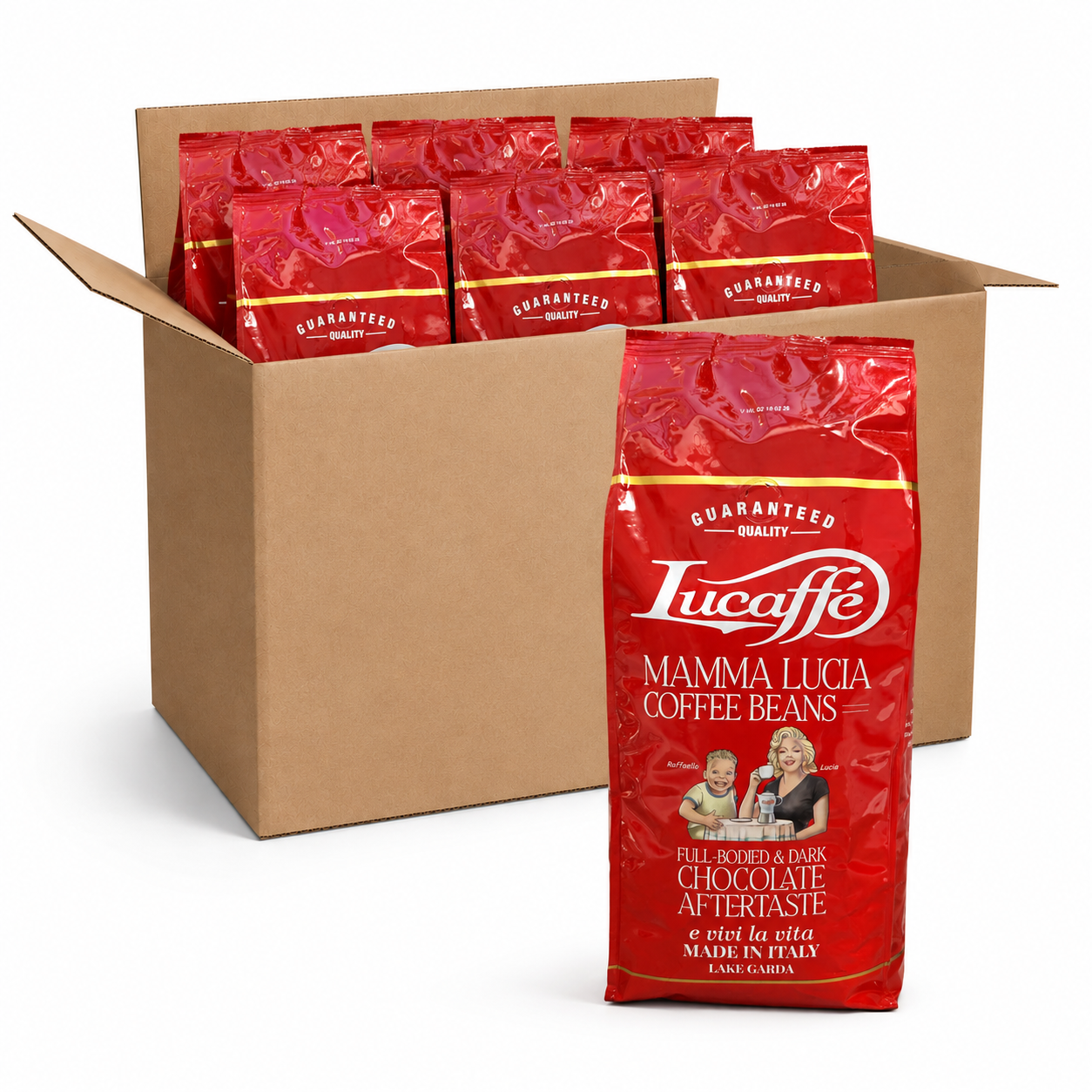 6 Kilos Lucaffe Mamma Lucia 1 kg Grano Entero
