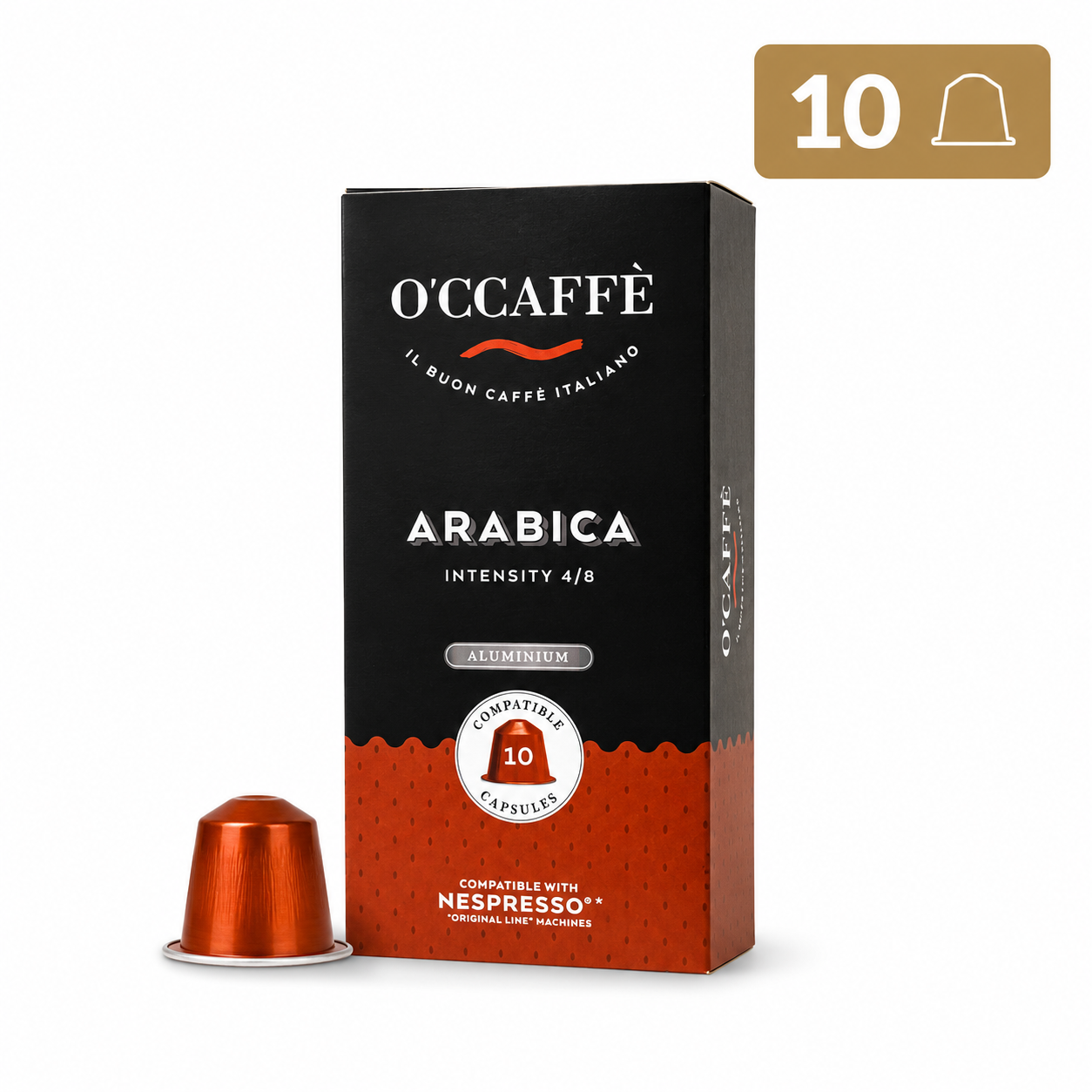 Occaffe Arabica 10 Cápsulas Compatibles para Nespresso