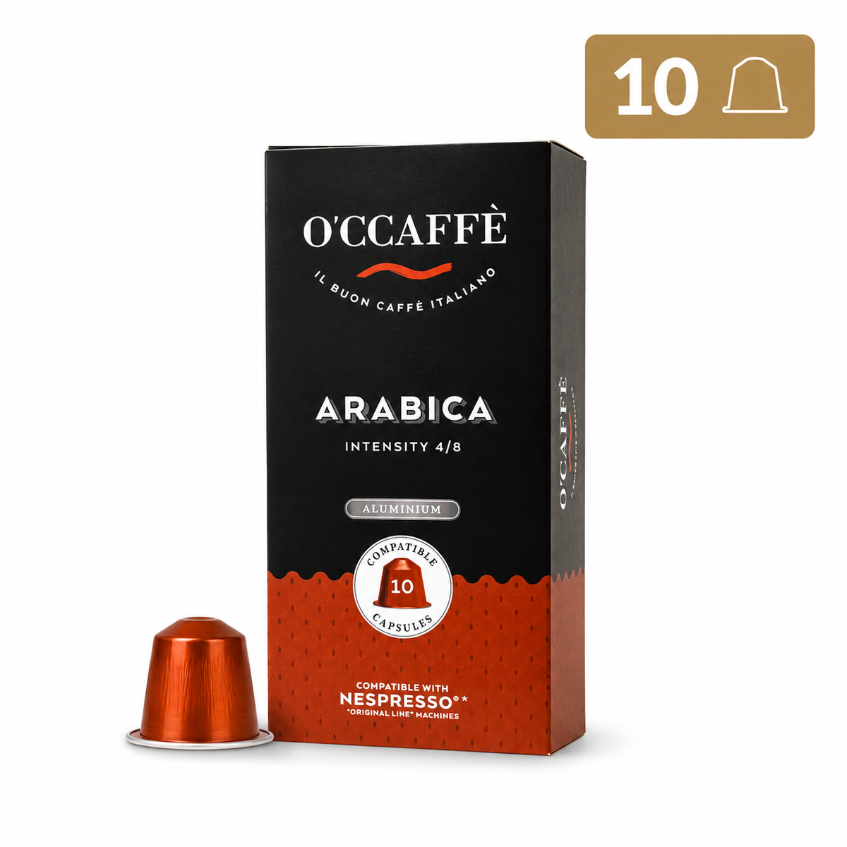 Occaffe Arabica 10 Cápsulas Compatibles para Nespresso