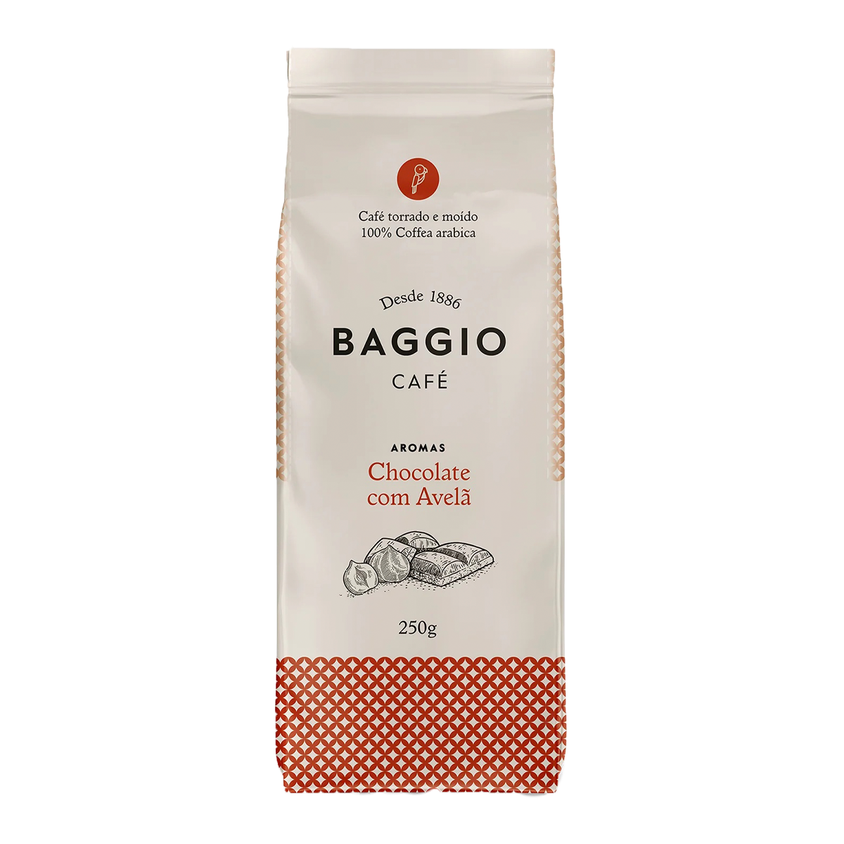 Baggio Café Aromatizado de Chocolate Con Avellana 250grs Grano Molido