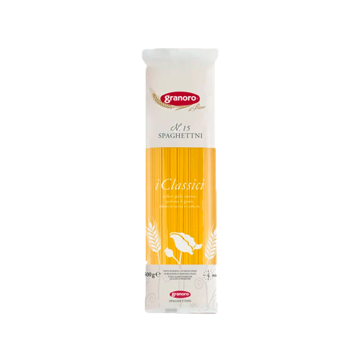 Pasta Spaghettini Nº15 Tallarín Granoro 500 Grs