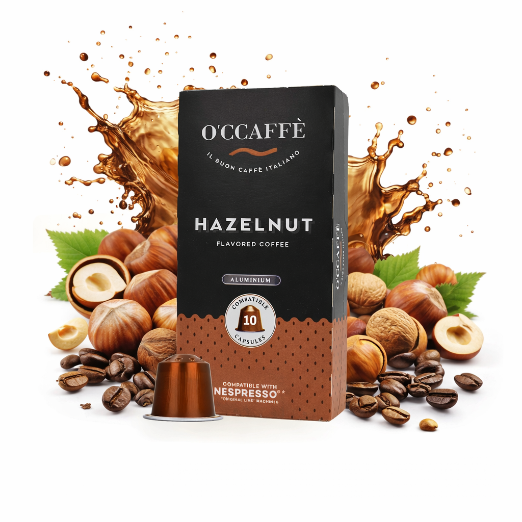 Occaffe Avellana 10 Cápsulas Aromatizadas Compatibles para Nespresso