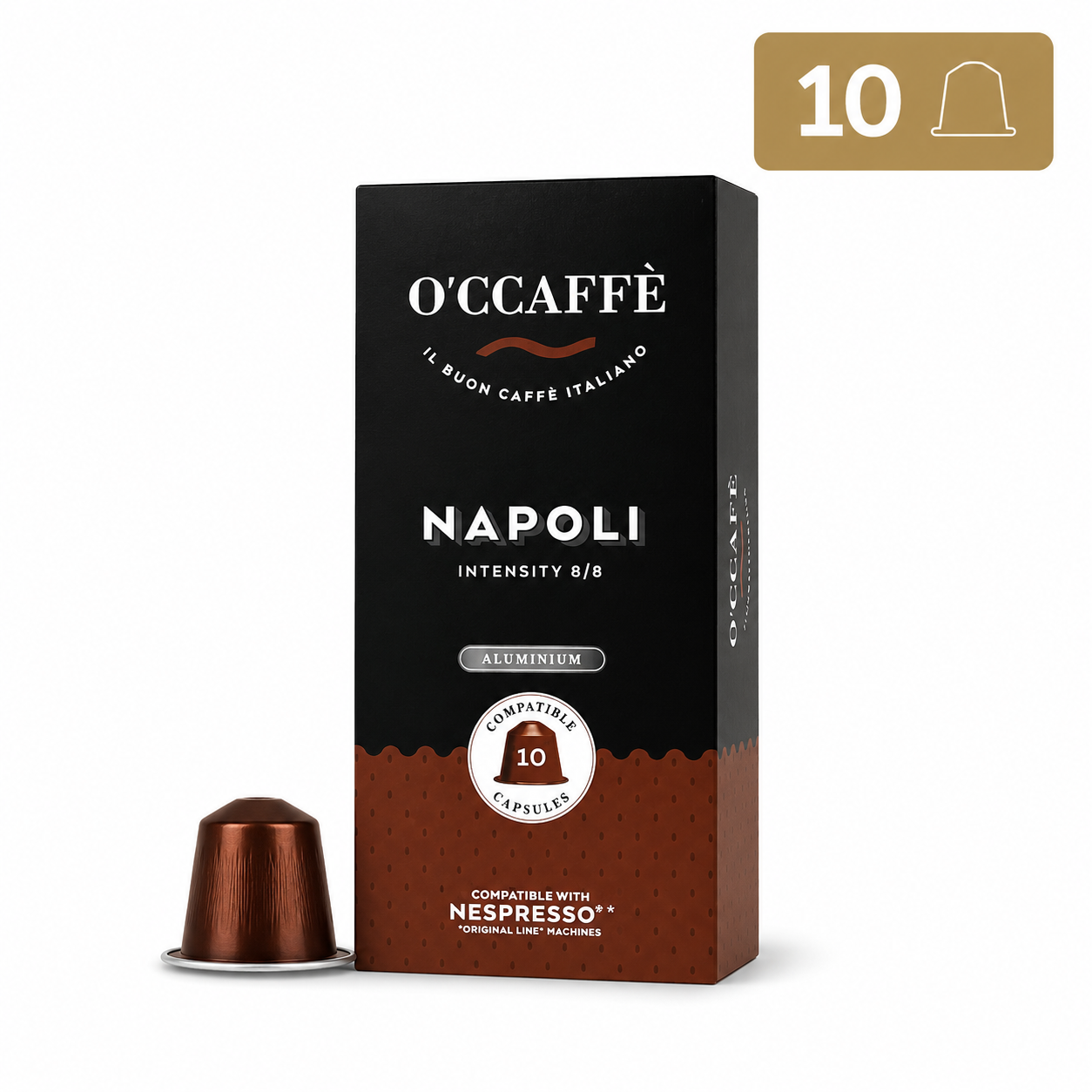 Occaffe Napoli 10 Capsulas Compatibles para Nespresso