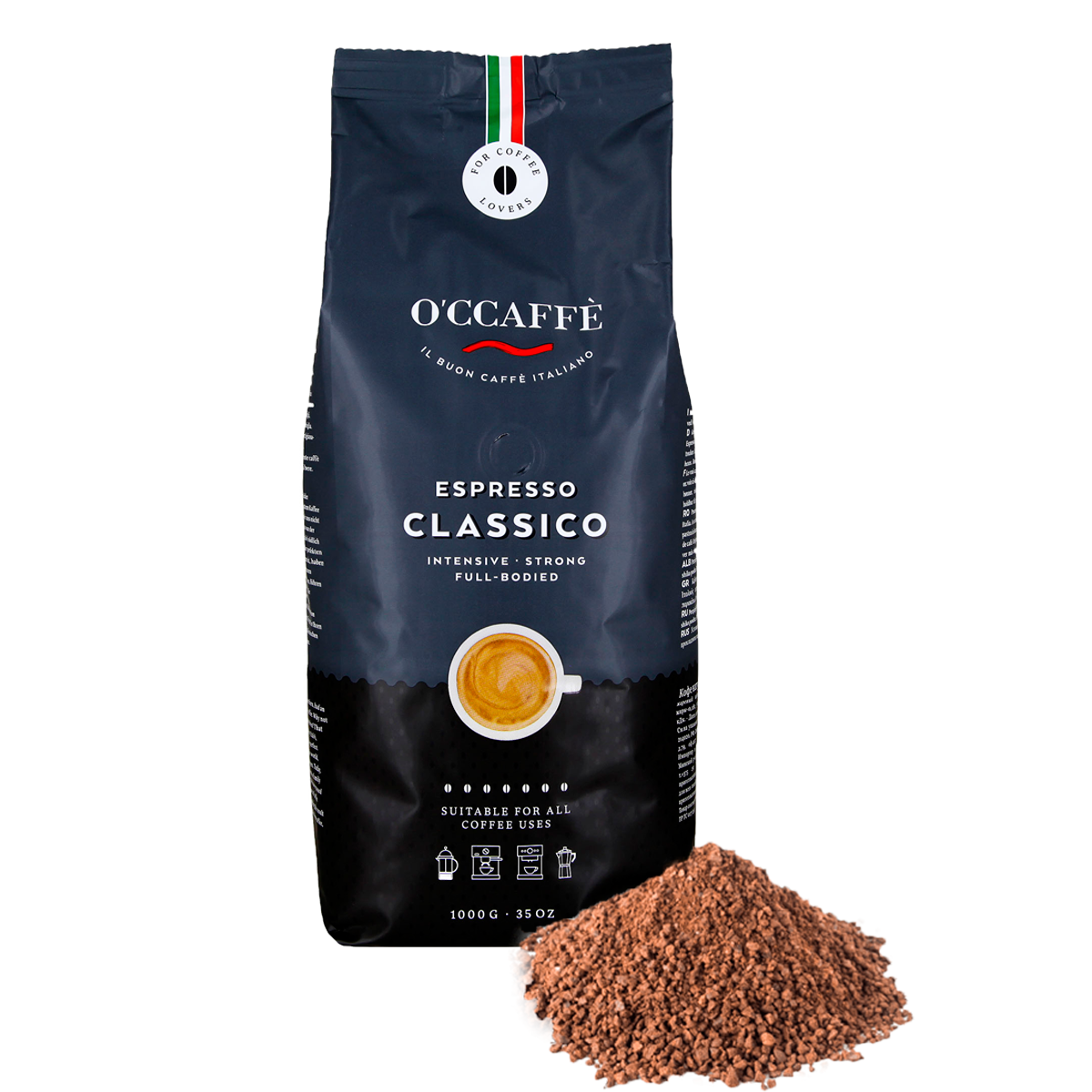 Occaffe Grano Molido Espresso Classico Intenso 1kg