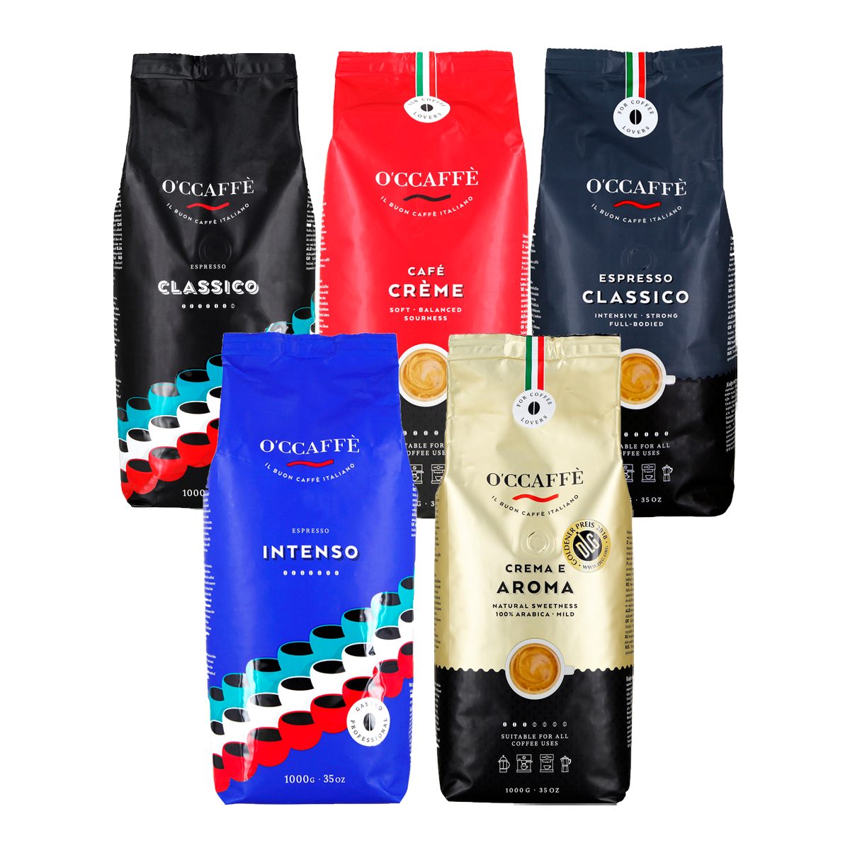 Pack Degustación Occaffe 5 kg en Grano Entero