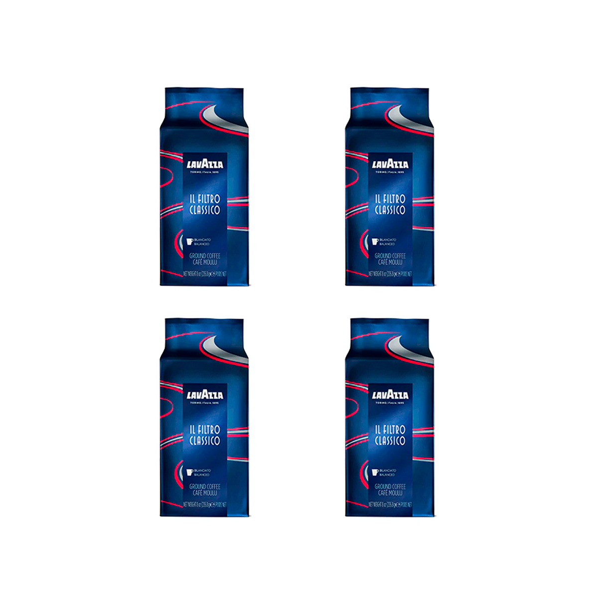 Lavazza Il Filtro Clasico 226,8 grs. x 4 Grano Molido
