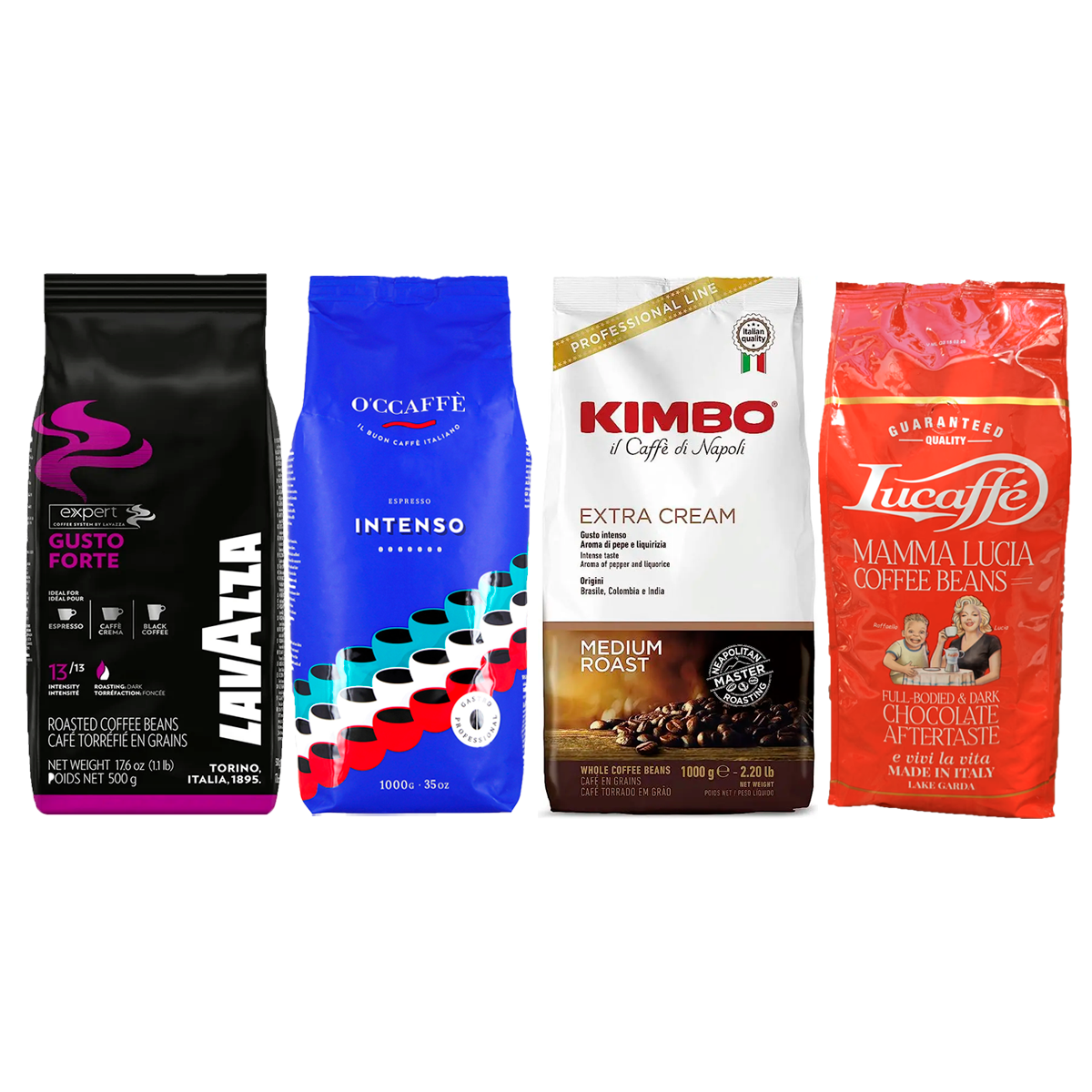 Pack Italiano Más Vendidos 4 kg en Grano Entero