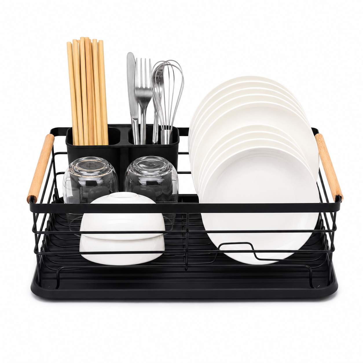 Escurridor de Platos Secaplatos 1 Nivel Negro
