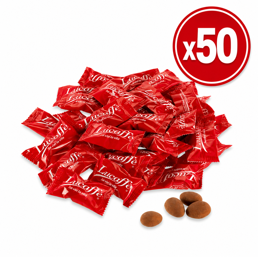 Almendras Tostadas con Chocolate Lucaffe 50 Unidades