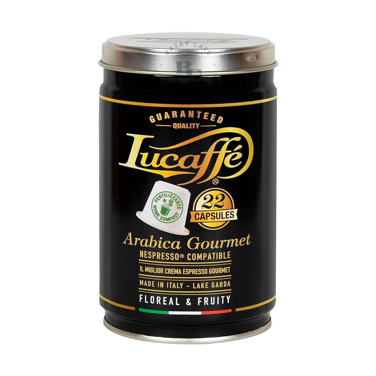 OUTLET Lata Lucaffe Mr. Exclusive 22 Cápsulas Compatibles con Nespresso *Lata abollada*