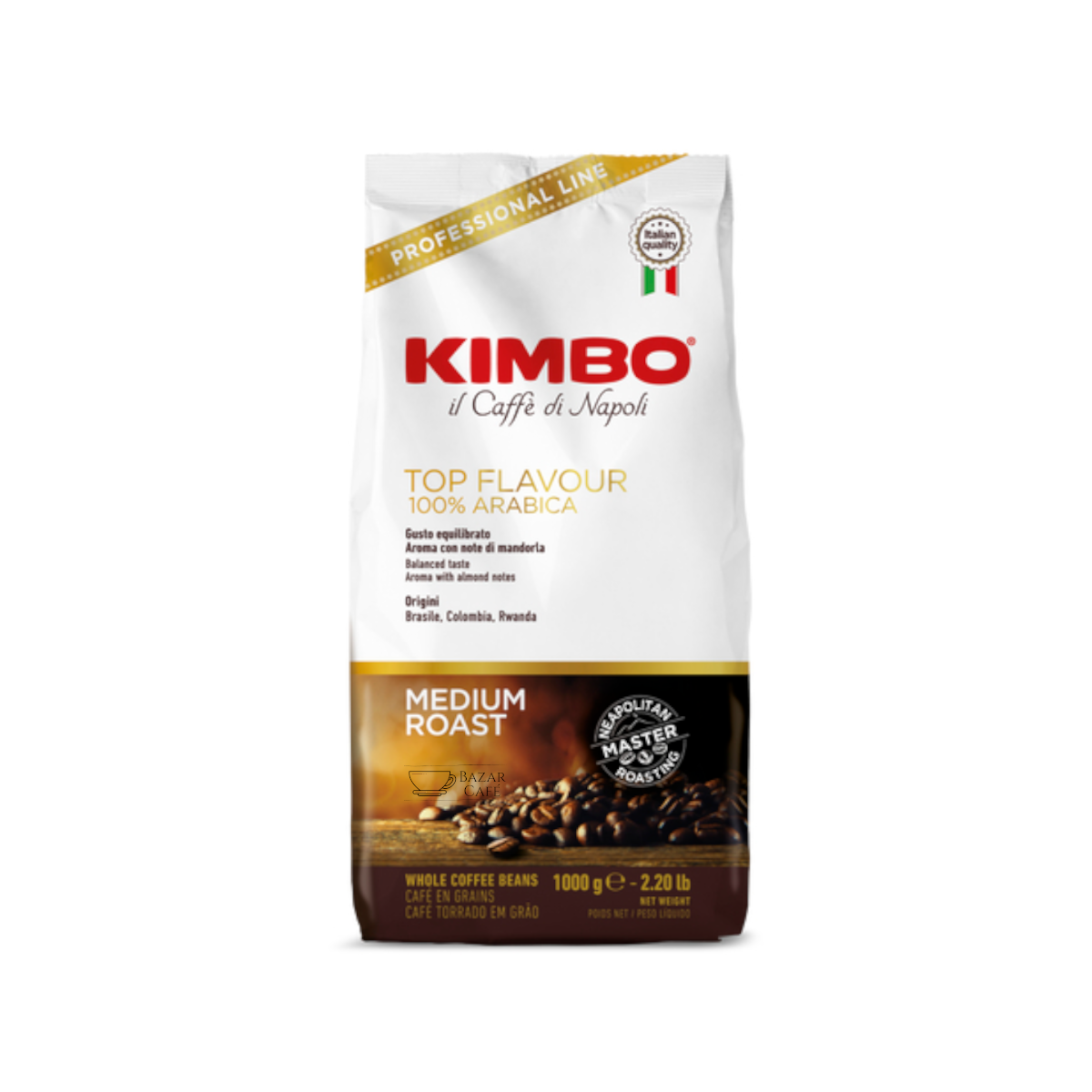 Kimbo Top Flavour 100% Arabica 1kg Grano Entero
