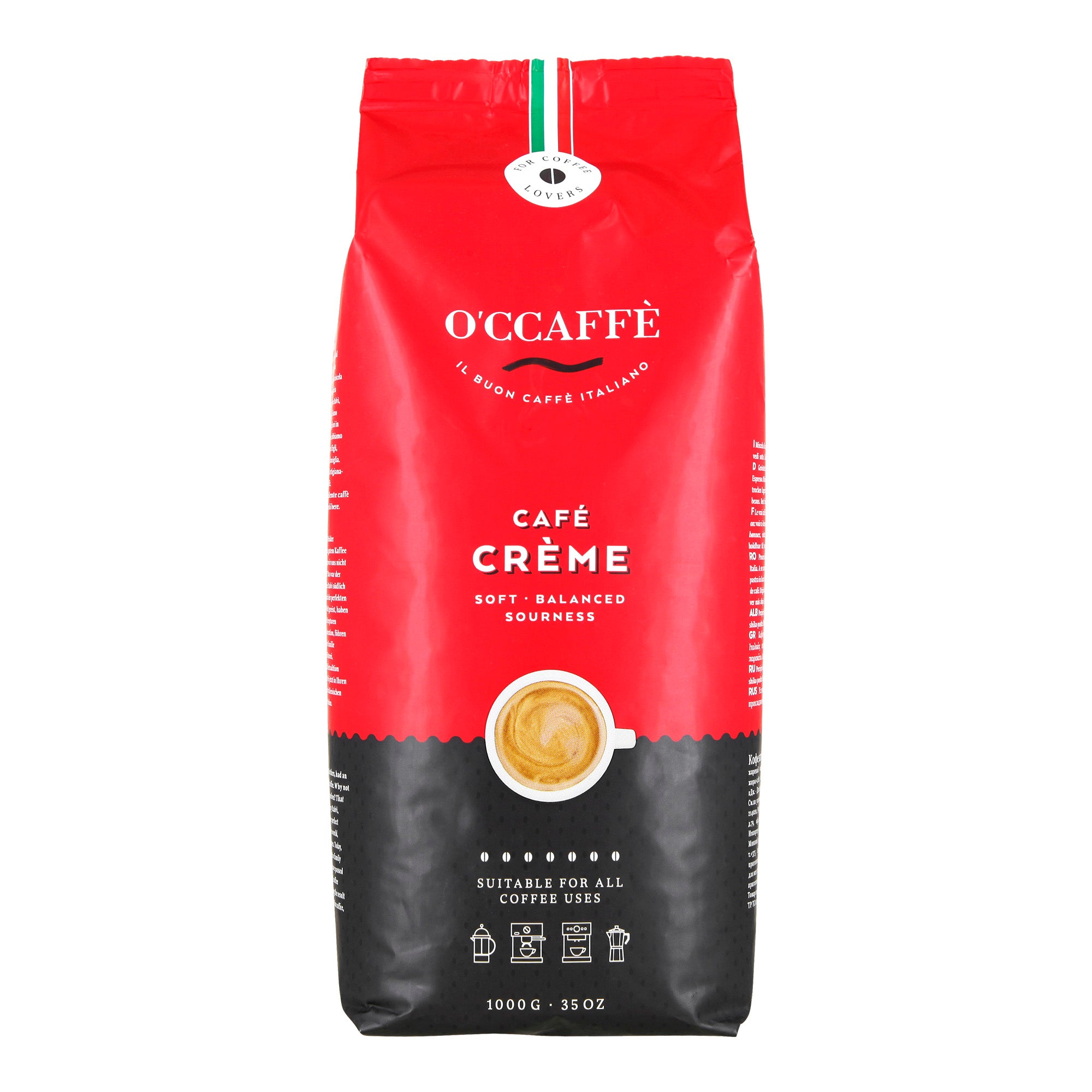 Occaffe Grano Espresso Creme Rojo 1kg